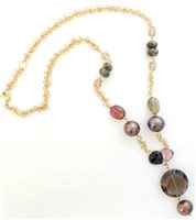 Collana Leaderline Donna in Oro giallo Pietre dure 0941CAGG2FNPM - 0941CAGG2FNPM